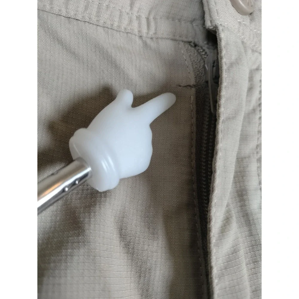 The North Face Horizon Cargo Shorts Men 32 Khaki‎ Tan Nylon Ripstop Hiking Flaws